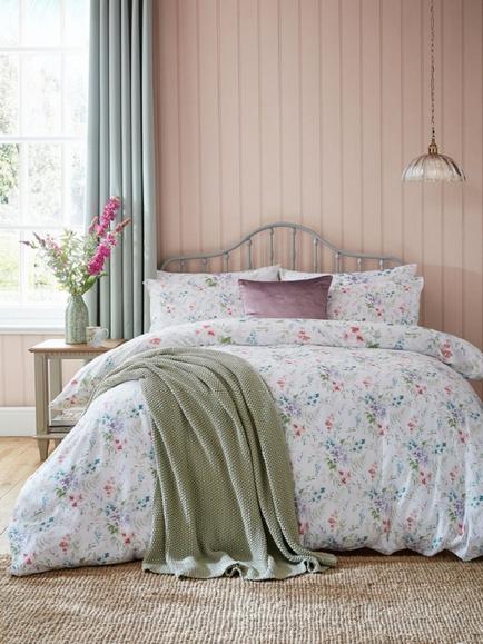 Laura Ashley Aulden Flowers 220 Thread Count Duvet Cover Set - view 2, Multi