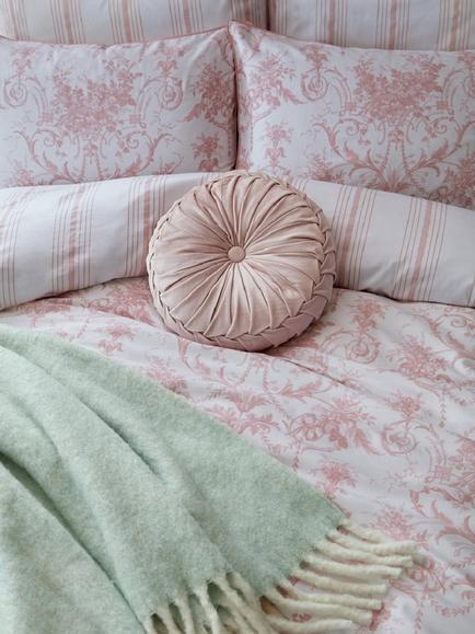 Laura Ashley Tuileries 200 Thread Count Duvet Cover Set - view 2, Blush Pink