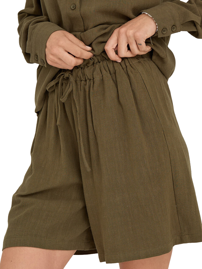 Product image 3 of 3, which shows A-VIEW Lerke High Waist Shorts, Mid Green, 12