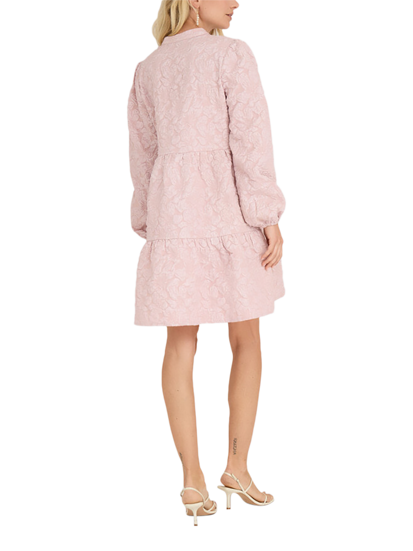 Product image 2 of 6, which shows A-VIEW Ida Floral Mini Dress, Mid Pink, 14