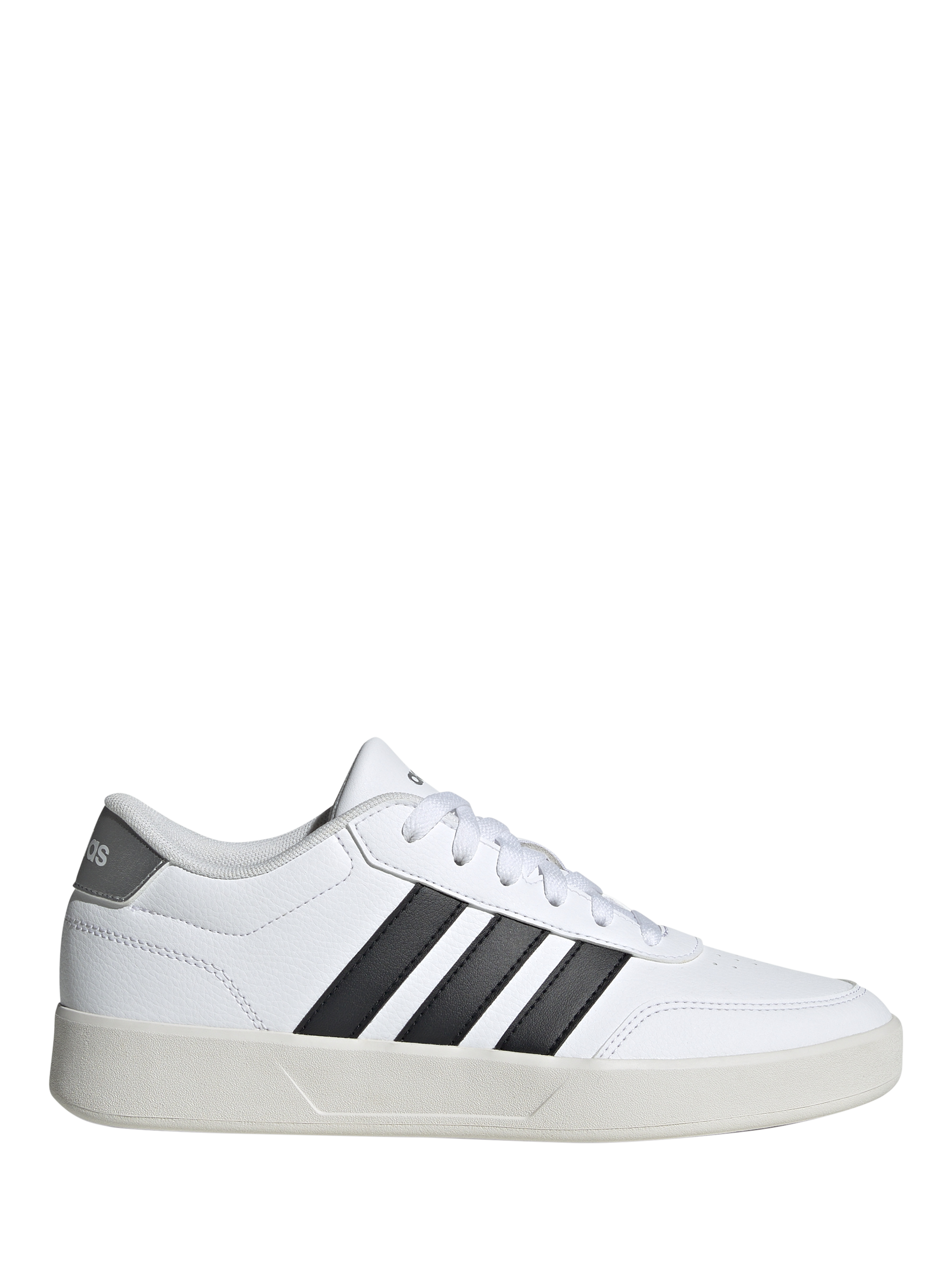 Product image 1 of 9, which shows adidas Breaknet Sleek 3.0 Low Top Trainers, White/Black, 3