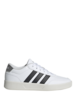 adidas Breaknet Sleek 3.0 Low Top Trainers, White/Black, White/Black