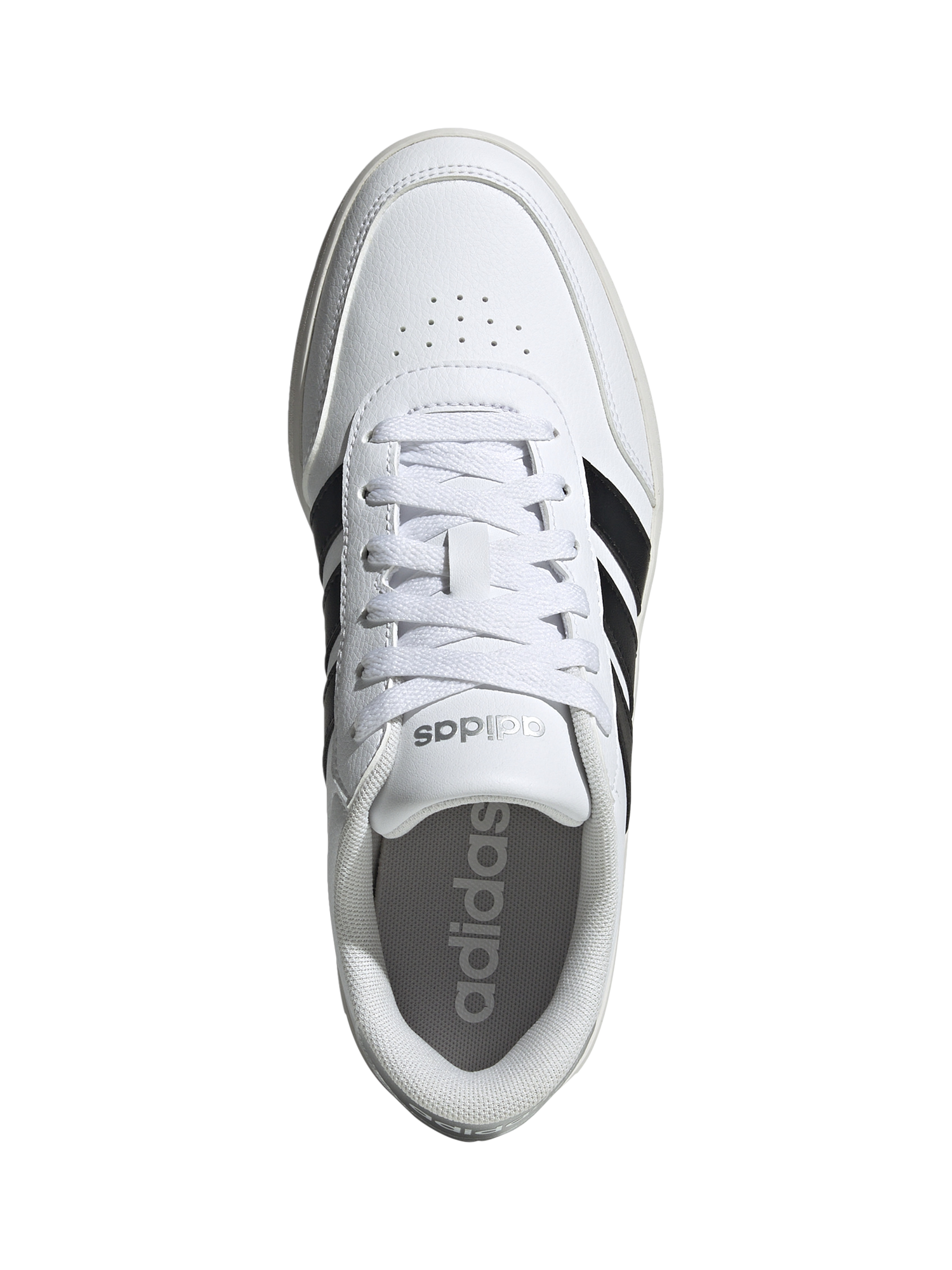 Product image 5 of 9, which shows adidas Breaknet Sleek 3.0 Low Top Trainers, White/Black, 3