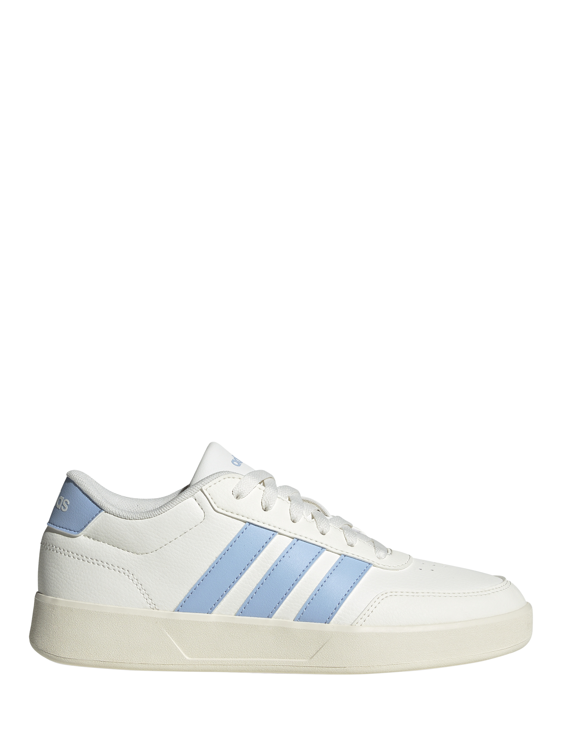 adidas Breaknet Sleek Low Top Trainers, White/Blue