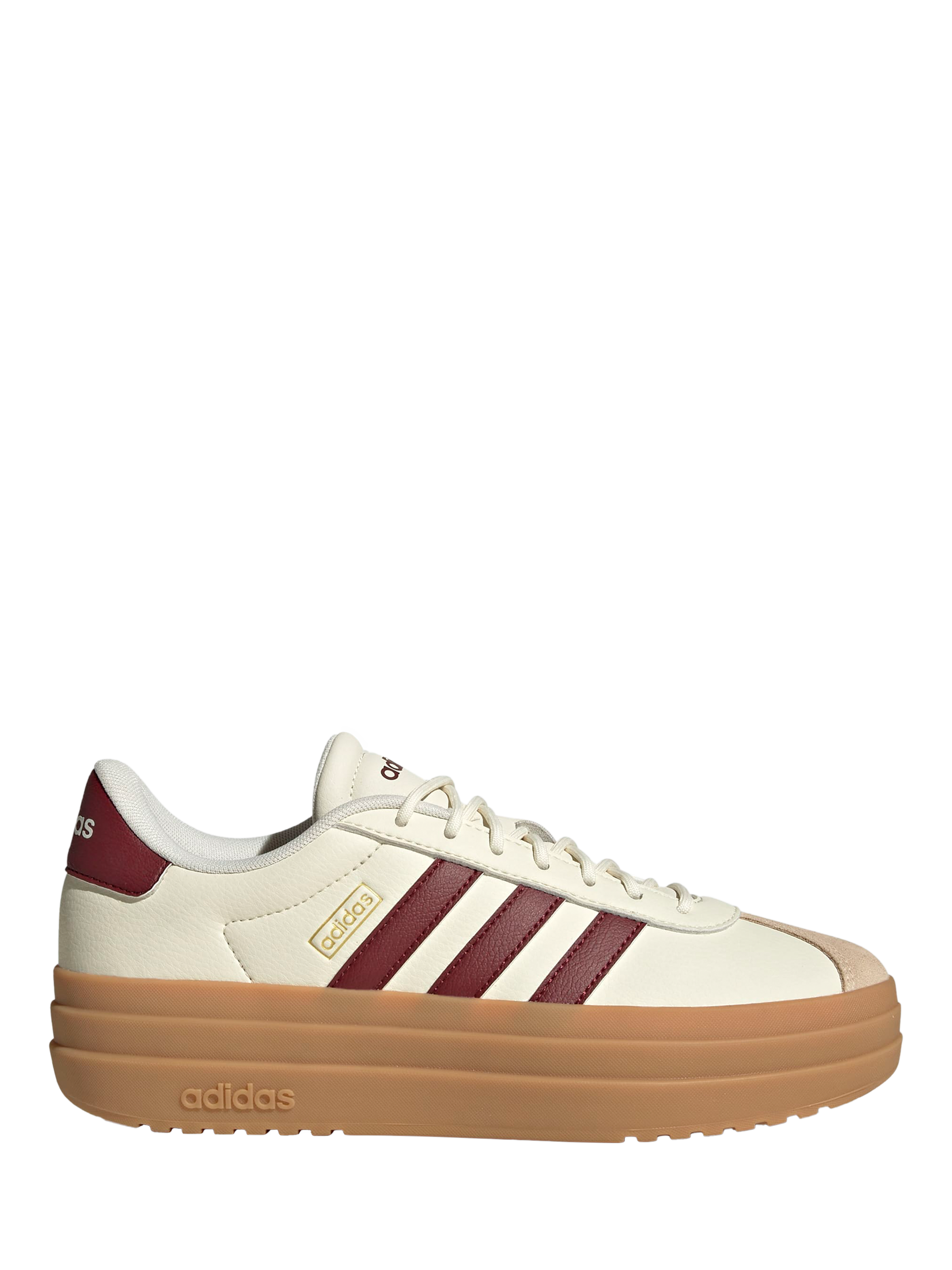 Product image 1 of 6, which shows adidas VL Court Bold Trainers, Off White/Red/Multi, 3