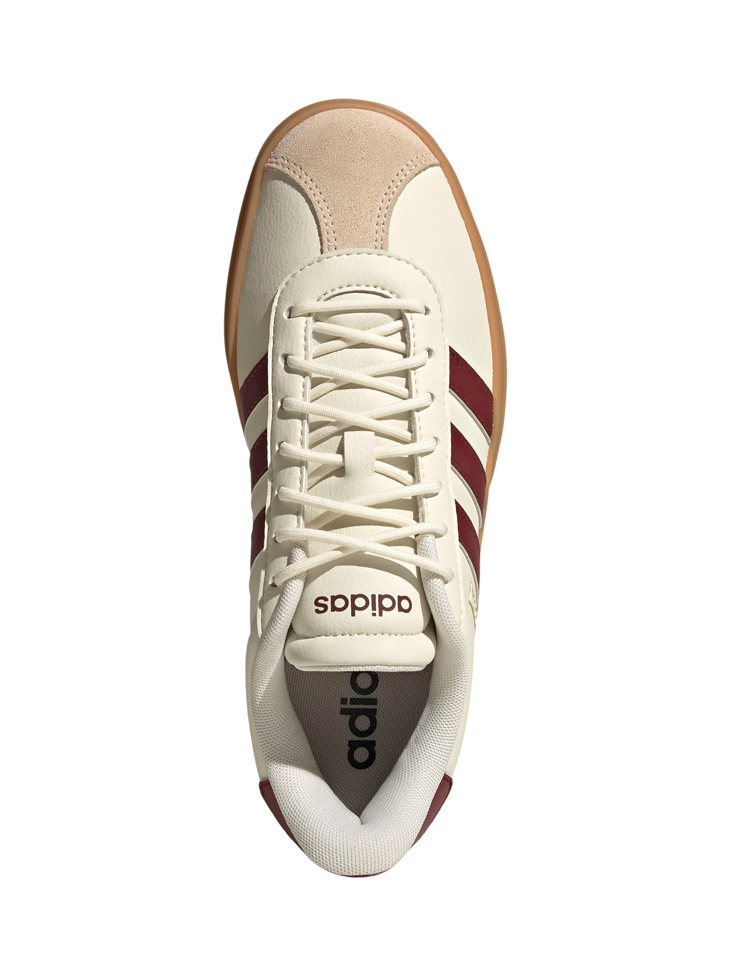 Product image 3 of 6, which shows adidas VL Court Bold Trainers, Off White/Red/Multi, 3