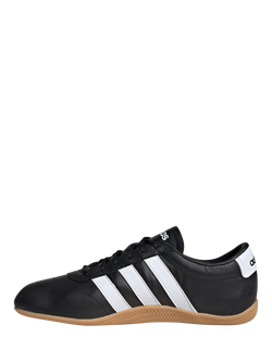 adidas Grand Court Low Top Trainers, Black/White - view 2, Black/White