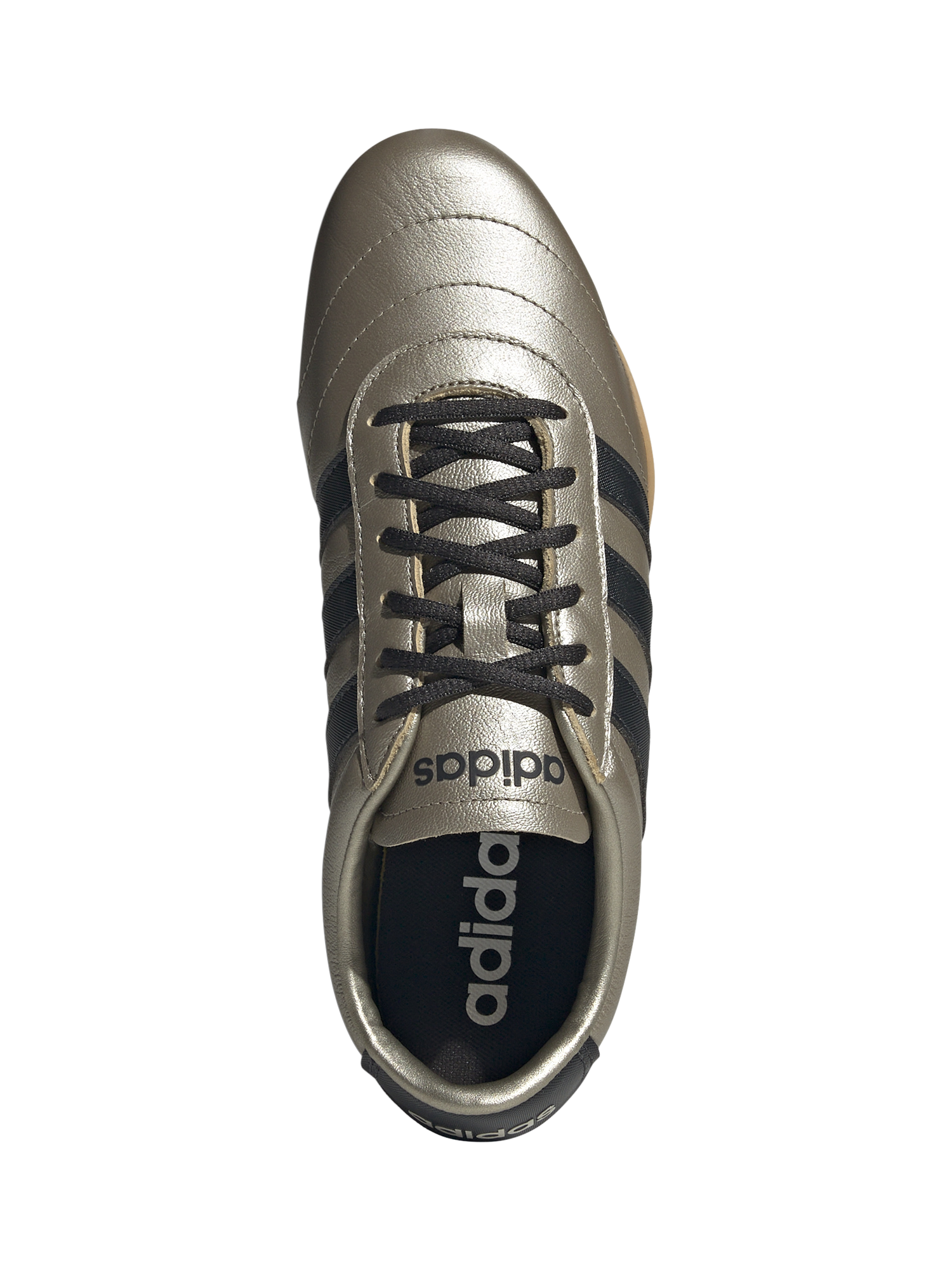 Product image 5 of 6, which shows adidas Grand Court Metallic Trainers, Gold/Black, 3