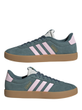 adidas VL Court 3.0 Trainers, Teal/Pink/Multi