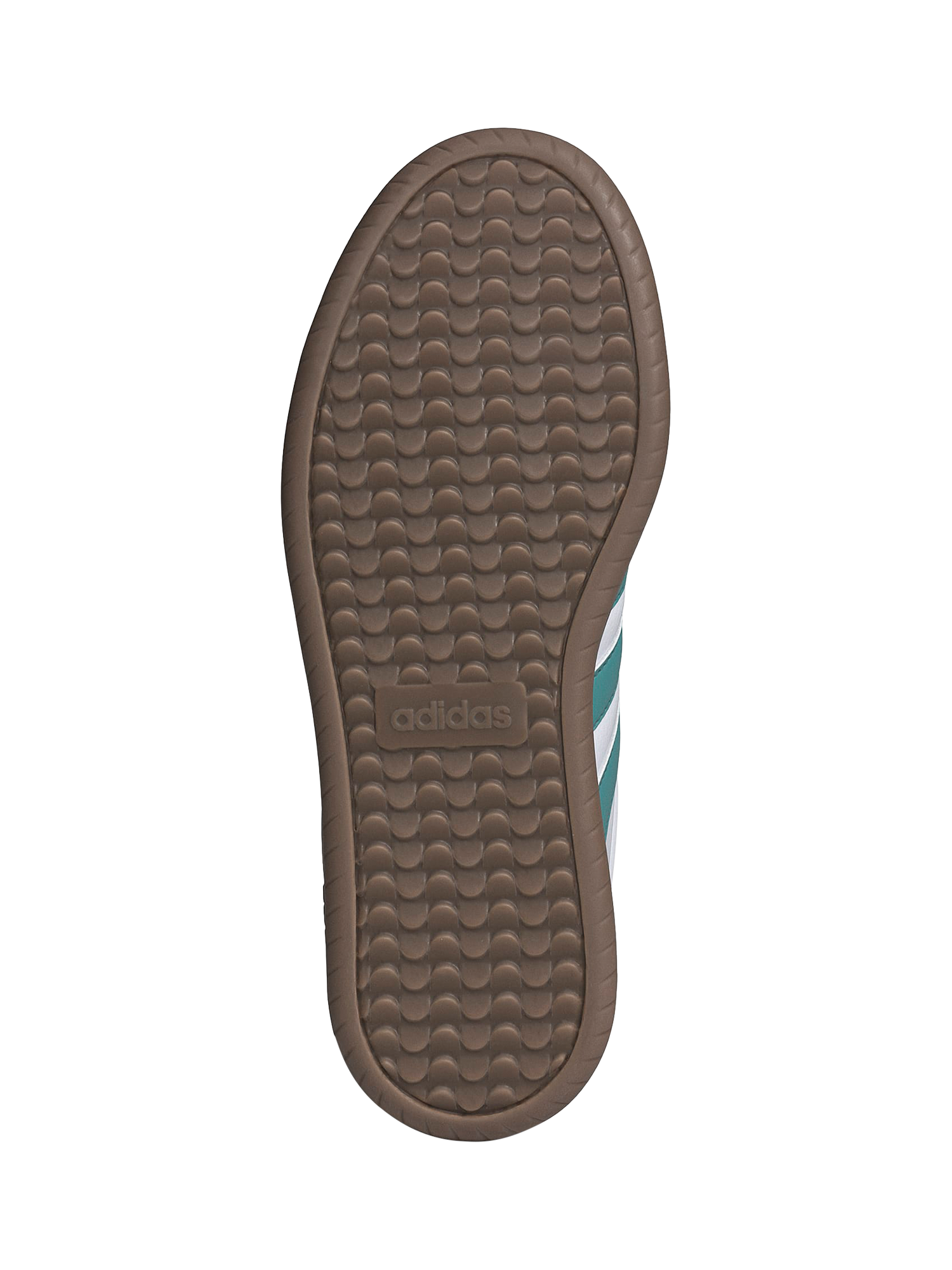 Product image 5 of 8, which shows Adidas Barreda Teal Contrast Lace Up Trainers, White, 3