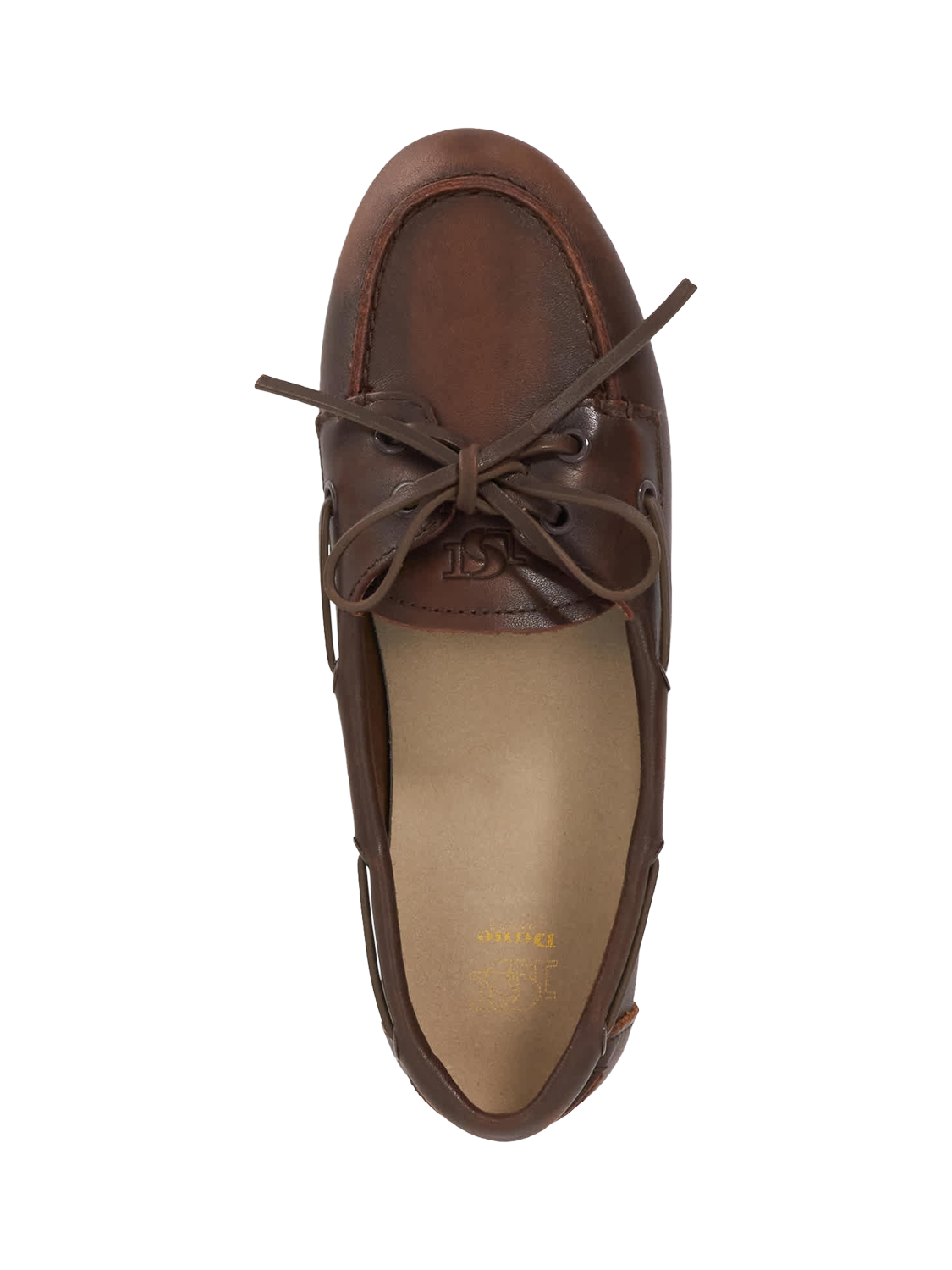 Product image 2 of 5, which shows Dune Gala Leather Boat Shoes, Brown, EU36