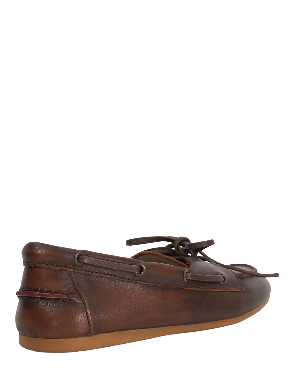 Product image 4 of 5, which shows Dune Gala Leather Boat Shoes, Brown, EU36