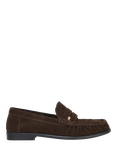 Dune London Grisella Suede Loafers, Brown