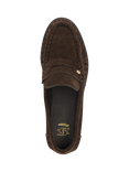 Dune London Grisella Suede Loafers, Brown