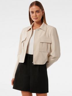 Forever New Scarlett Utility Jacket, Cream, Cream