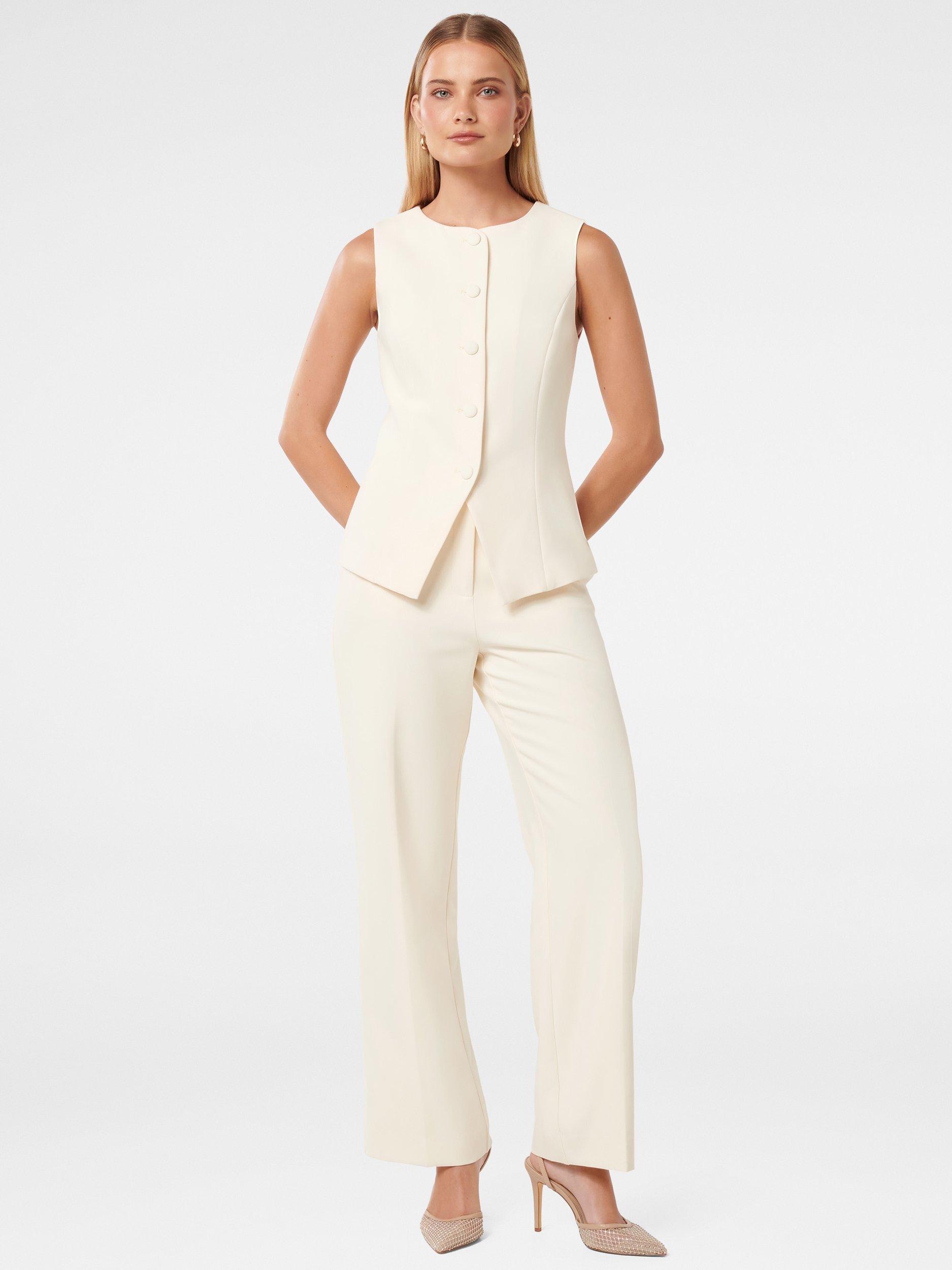 Product image 5 of 5, which shows Forever New Toni High Neck Waistcoat, Yellow, 4