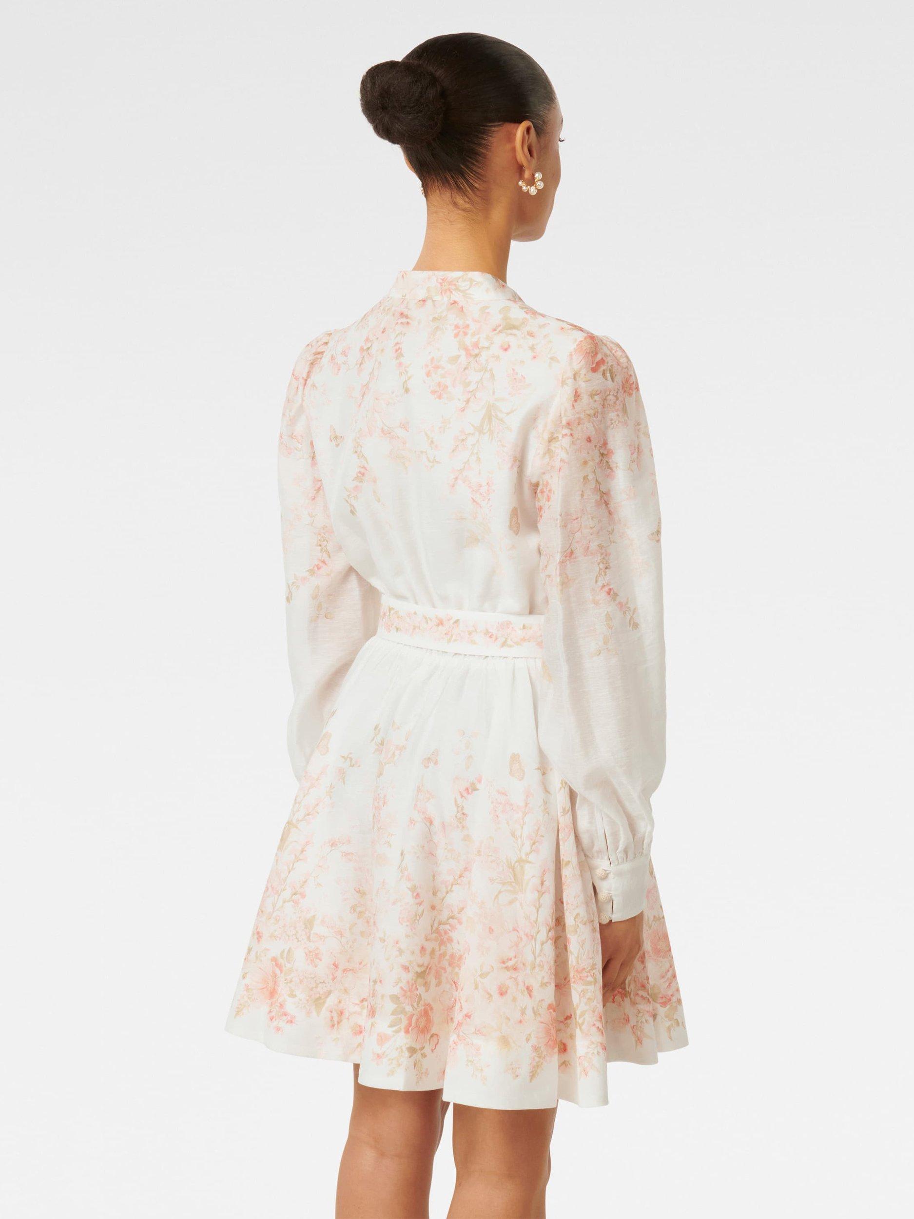 Product image 2 of 2, which shows Forever New Petite Anastasia Floral Skater Mini Dress, White/Multi, 4