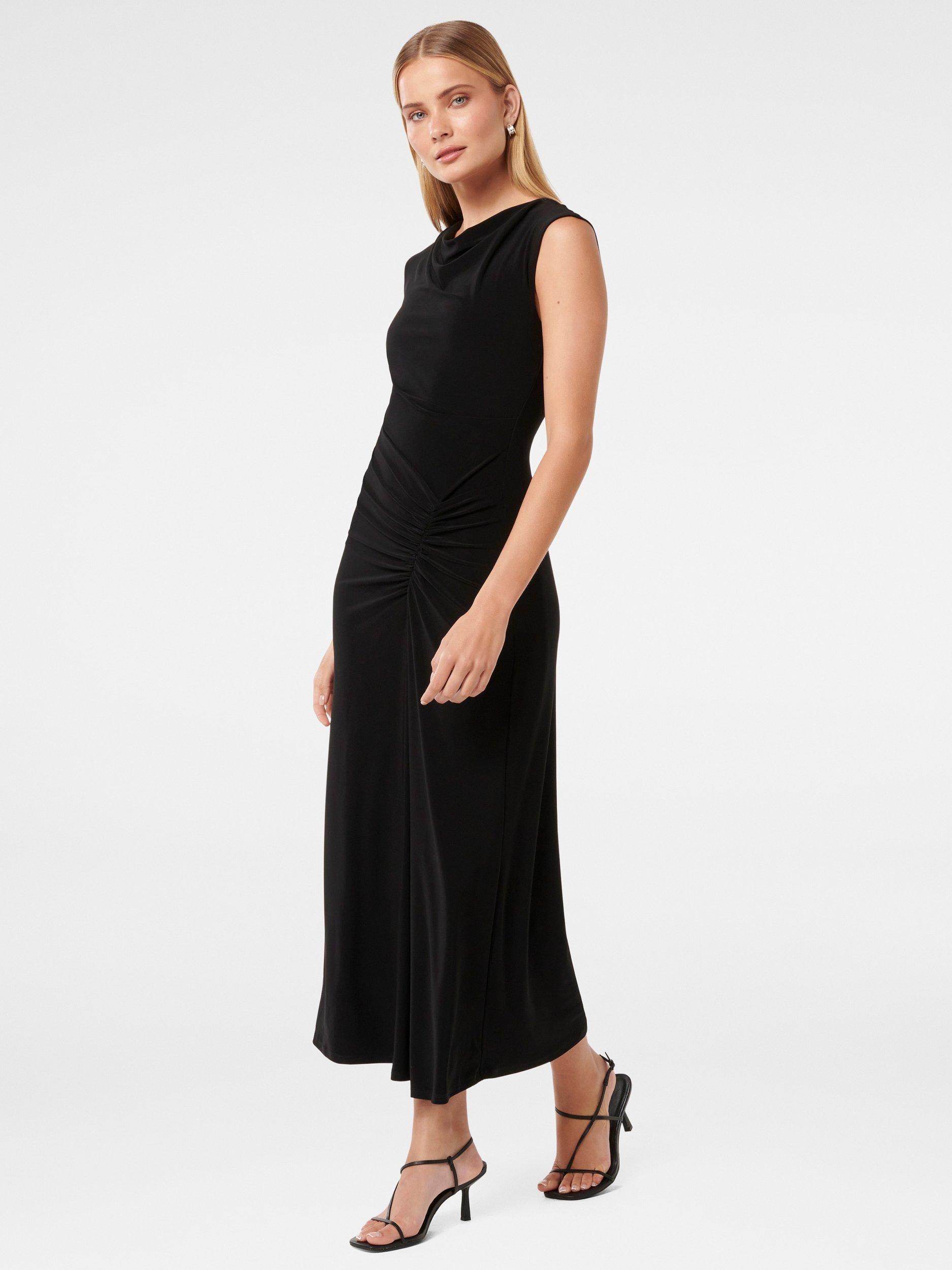 Product image 3 of 4, which shows Forever New Carrie Bodycon Midi Dress, Black, 4
