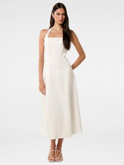 Forever New Harriet Halter Midi Dress, Porcelain, Porcelain