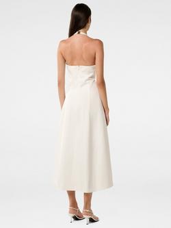Forever New Harriet Halter Midi Dress, Porcelain - view 2, Porcelain
