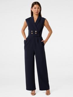 Forever New Jacey Tuxedo Sleeveless Jumpsuit, Navy, Navy