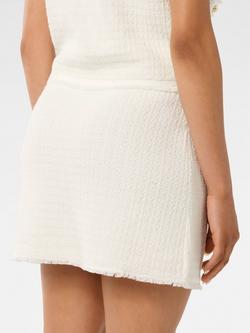 Forever New Petite Faith Boucle Mini Skirt, Cream - view 2, Cream