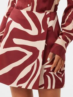 Forever New Harvey Wrap Mini Skirt, Dark Drew, Dark Drew