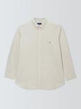 Polo Ralph Lauren Cotton Regular Fit Plain Logo Oxford Shirt, Coastal Beige