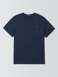 Polo Ralph Lauren Big & Tall Interlock Cotton Regular Fit Logo T-Shirt, Refined Navy