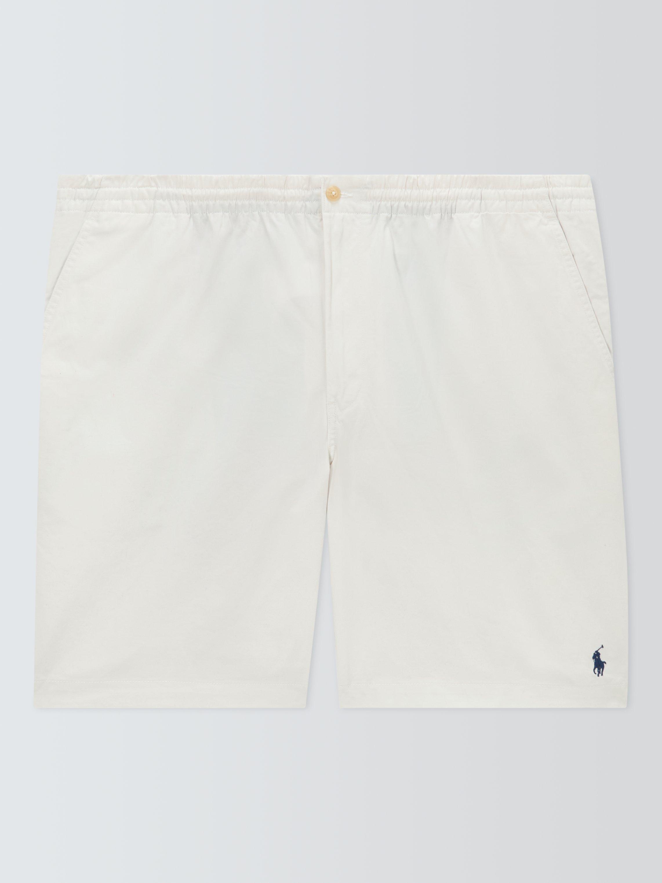 Product image 1 of 1, which shows Ralph Lauren Polo Pony Prepster Cotton Blend Shorts, Deckwash White, XL