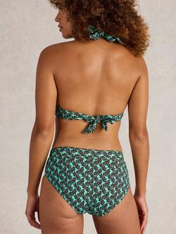 White Stuff Stella Bikini Top, Blue/Multi - view 2, Blue/Multi