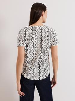 Phase Eight Alice Chain Print Top, Ivory - view 2, Ivory