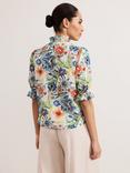 Phase Eight Izara Floral Frill Top, Multi