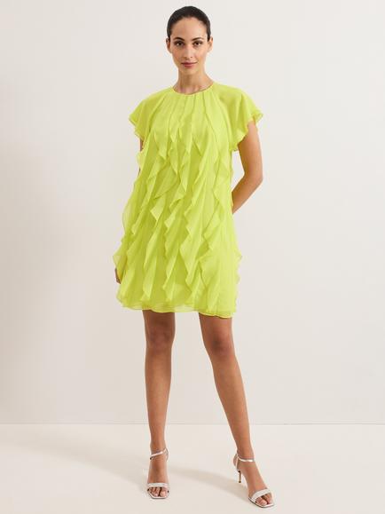 Phase Eight Claudette Mini Dress, Lime, Lime