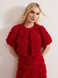 Phase Eight Angeline Rose Textured Jacket, Red