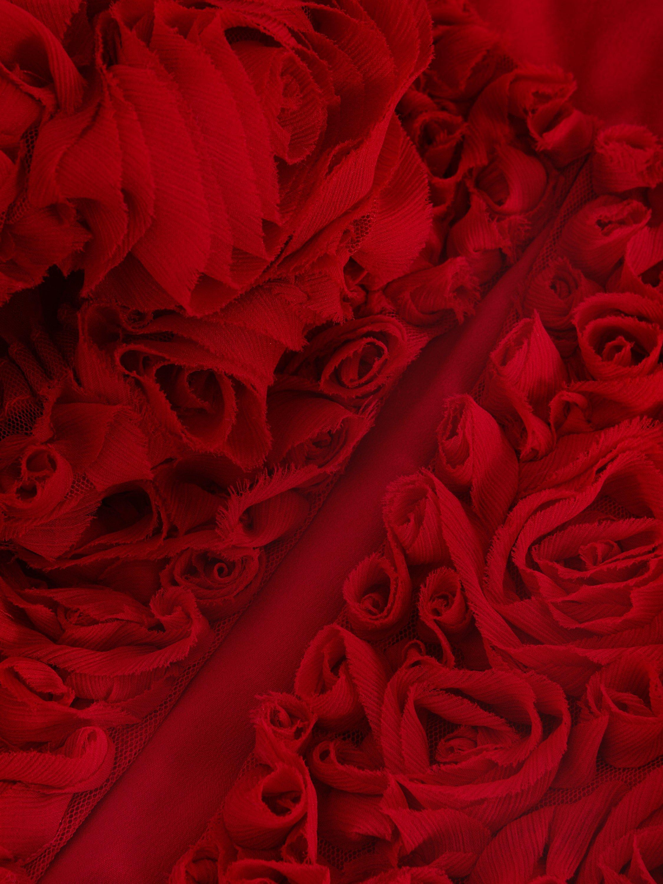 Product image 6 of 8, which shows Phase Eight Angeline Rose Textured Jacket, Red, XXS