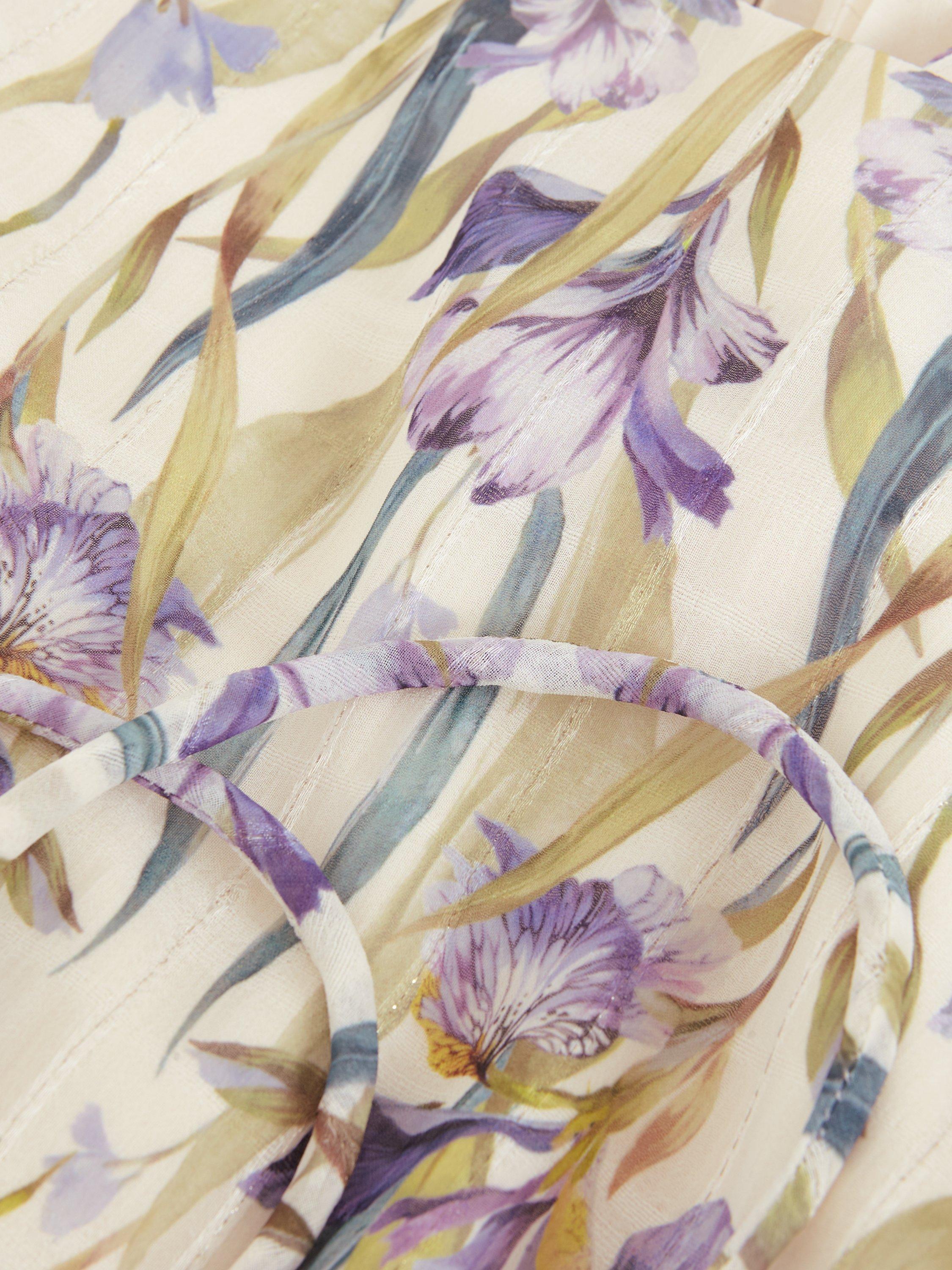 Product image 6 of 10, which shows Phase Eight Georgiana Floral Pleated Dress, Multi, 8