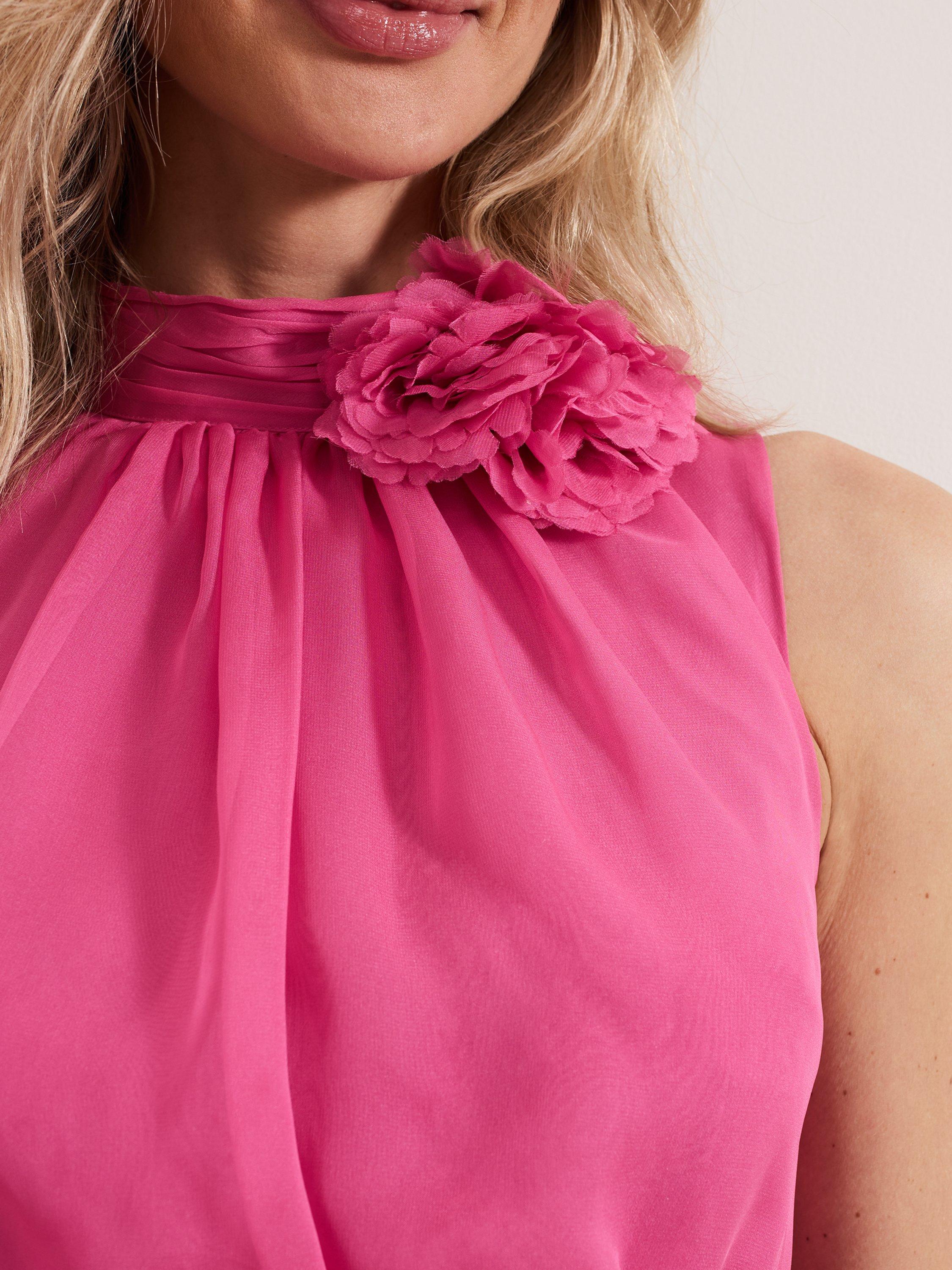 Product image 7 of 8, which shows Phase Eight Lucinda Sleeveless Dress, Pink, 10