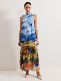 Phase Eight Monet Print Drop Hem Maxi Dress, Multi, Multi