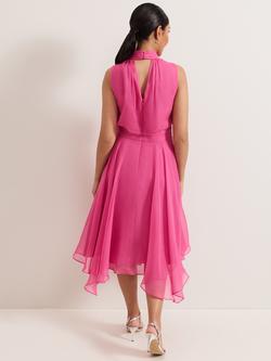Phase Eight Sleeveless Petite Lucinda Dress - view 2, Pink