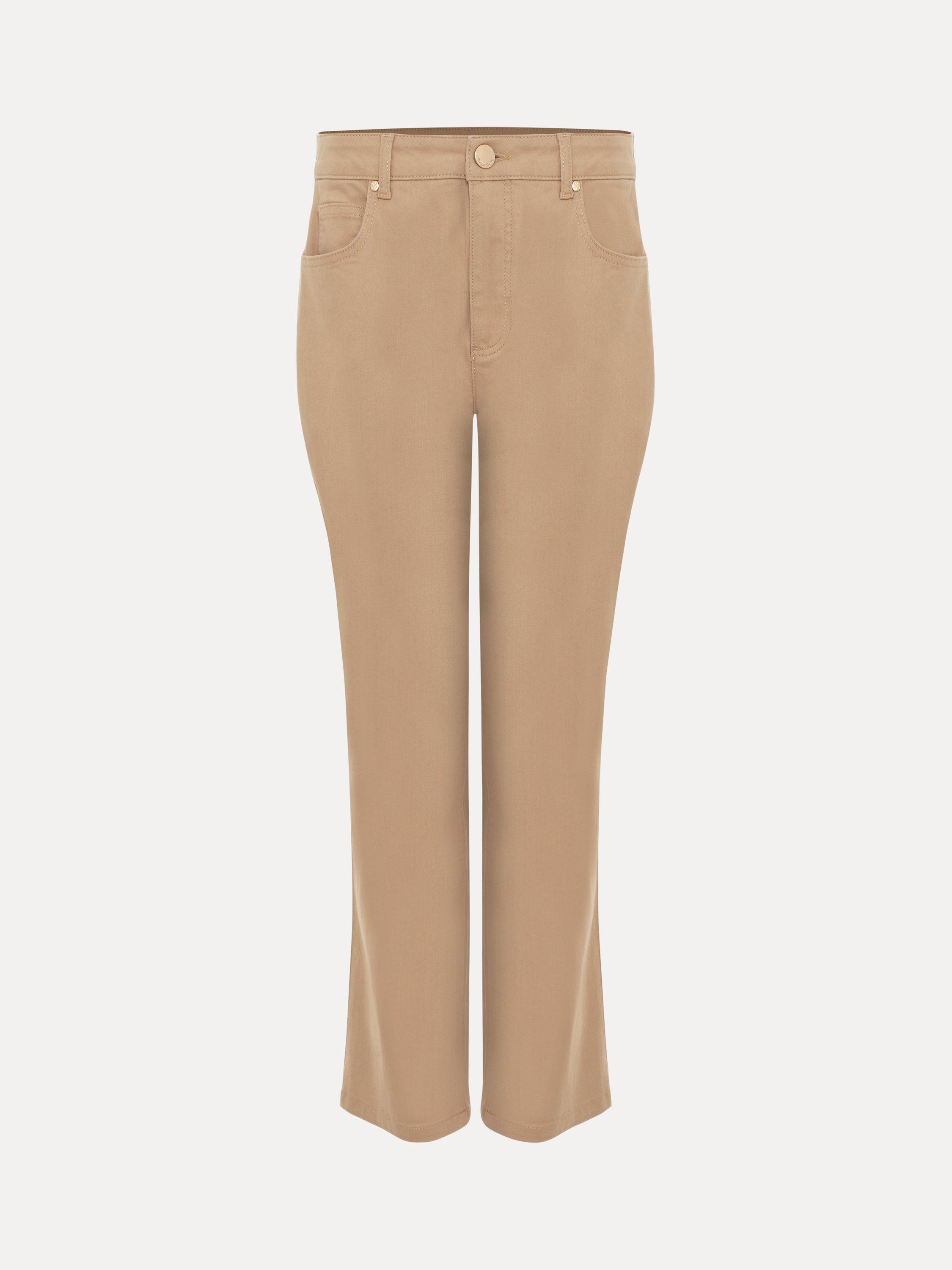 Product image 5 of 8, which shows Phase Eight Cotton Denim Lindsey Jeans, Camel, 8