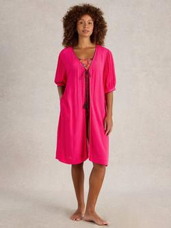 White Stuff Maggie Beach Cover Up, Bright Pink, Bright Pink