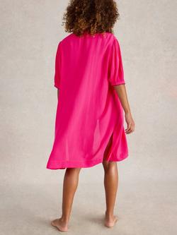 White Stuff Maggie Beach Cover Up, Bright Pink - view 2, Bright Pink