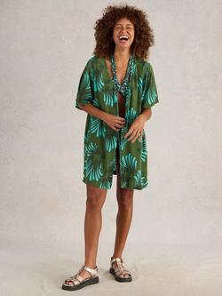 White Stuff Sloane Beach Cover-Up, Green/Multi, Green/Multi
