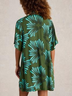 White Stuff Sloane Beach Cover-Up, Green/Multi - view 2, Green/Multi