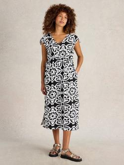 Freya Channel Beach Dress, Black/Multi, Black/Multi