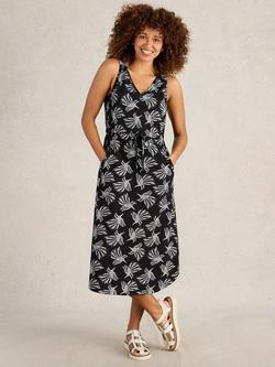 White Stuff Heidi Dress, Black/White, Black/White