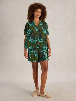 White Stuff Sloane Shirt, Green/Multi, Green/Multi