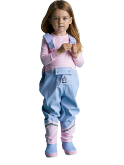 Roarsome Kids' Sparkle Waterproof Trousers, Purple/Pink, Purple/Pink
