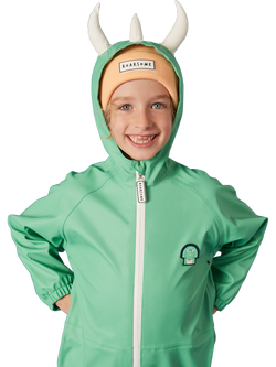 Roarsome Kids' Spike Waterproof Puddle Suit, Green - view 2, Green